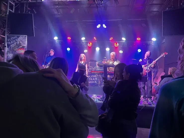 Flying Train Wreck performing live at a corporate event